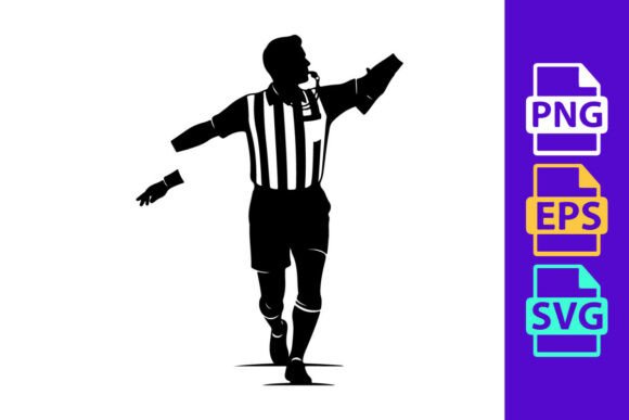 Capture the Game: Soccer Referee Clipart for Dynamic Designs