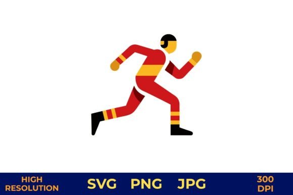 Capturing Kinetic Energy: The Sprinter in Motion Vector Design