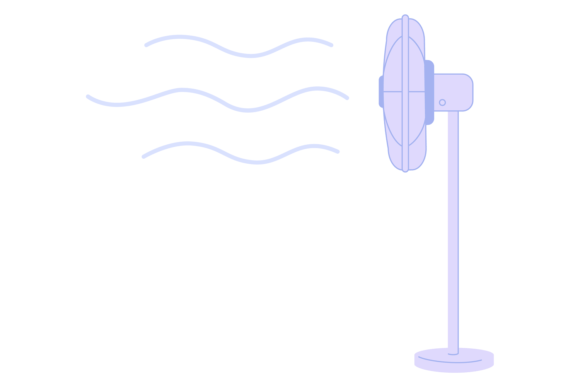 Cooling Fan Work: Air Motion & The Ventilator Icon