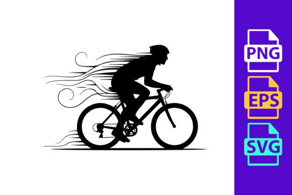 Cyclist Speed Motion Blur: A Dynamic Display Typeface