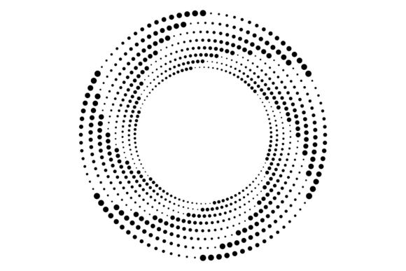 Dynamic Gradient Motion: The Round Dot Frame Effect