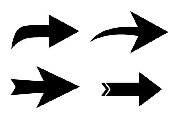 Dynamic Motion Arrow Pointers Silhouette: A Designer's Guide