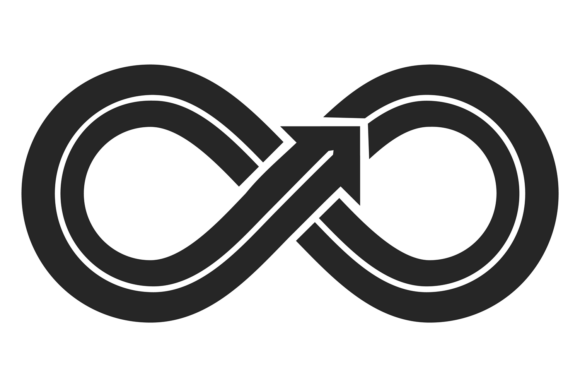 Endless Motion Black Icon: Capturing the Eternal Cycle in Design