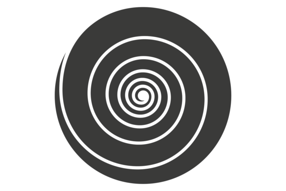Hypnotic Radial Motion: The Black Spiral Line Font