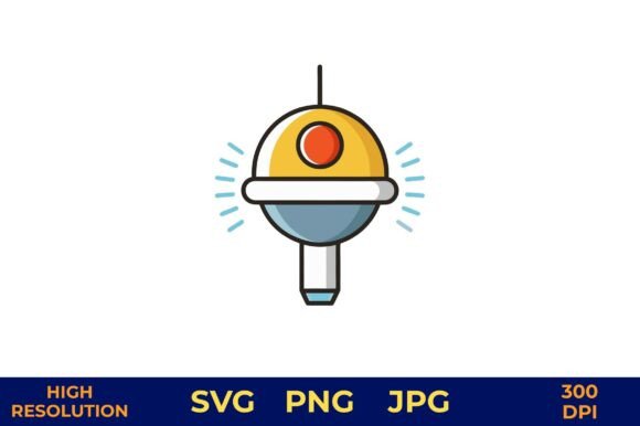 Motion Sensor Light Icon with Glow Rays: A Modern Design Asset