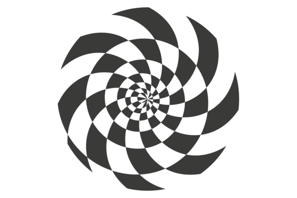 Optical Illusion Checkered Radial Motion: A Dynamic Design Asset