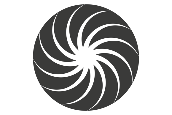 Unleash Dynamic Energy with Twisting Radial Motion Logo